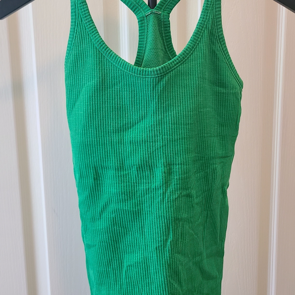 Lululemon Athletica Emerald Ribbed Tank